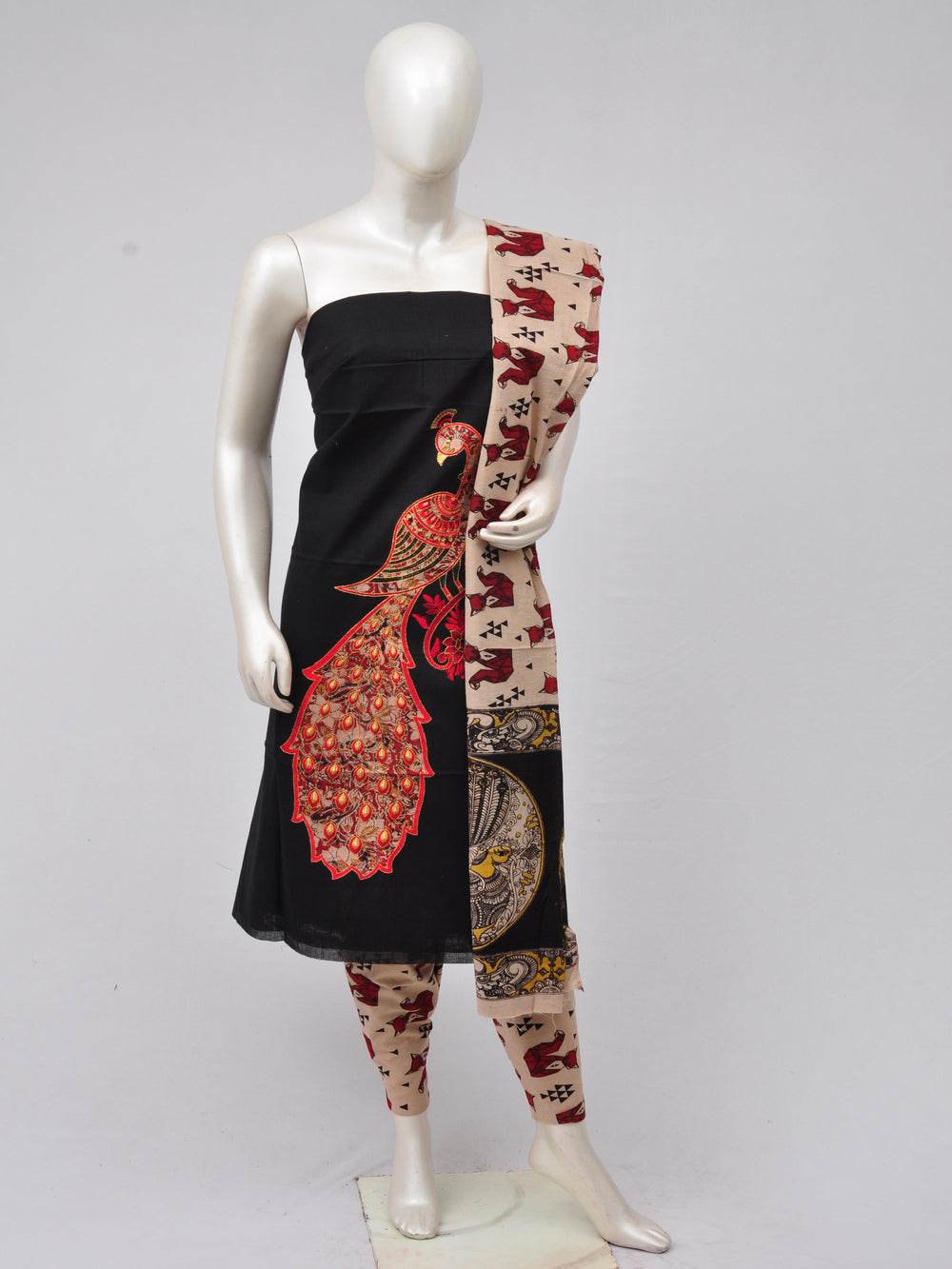 Ladies Dress Material Doll Drop Kalamkari  [D70313007]