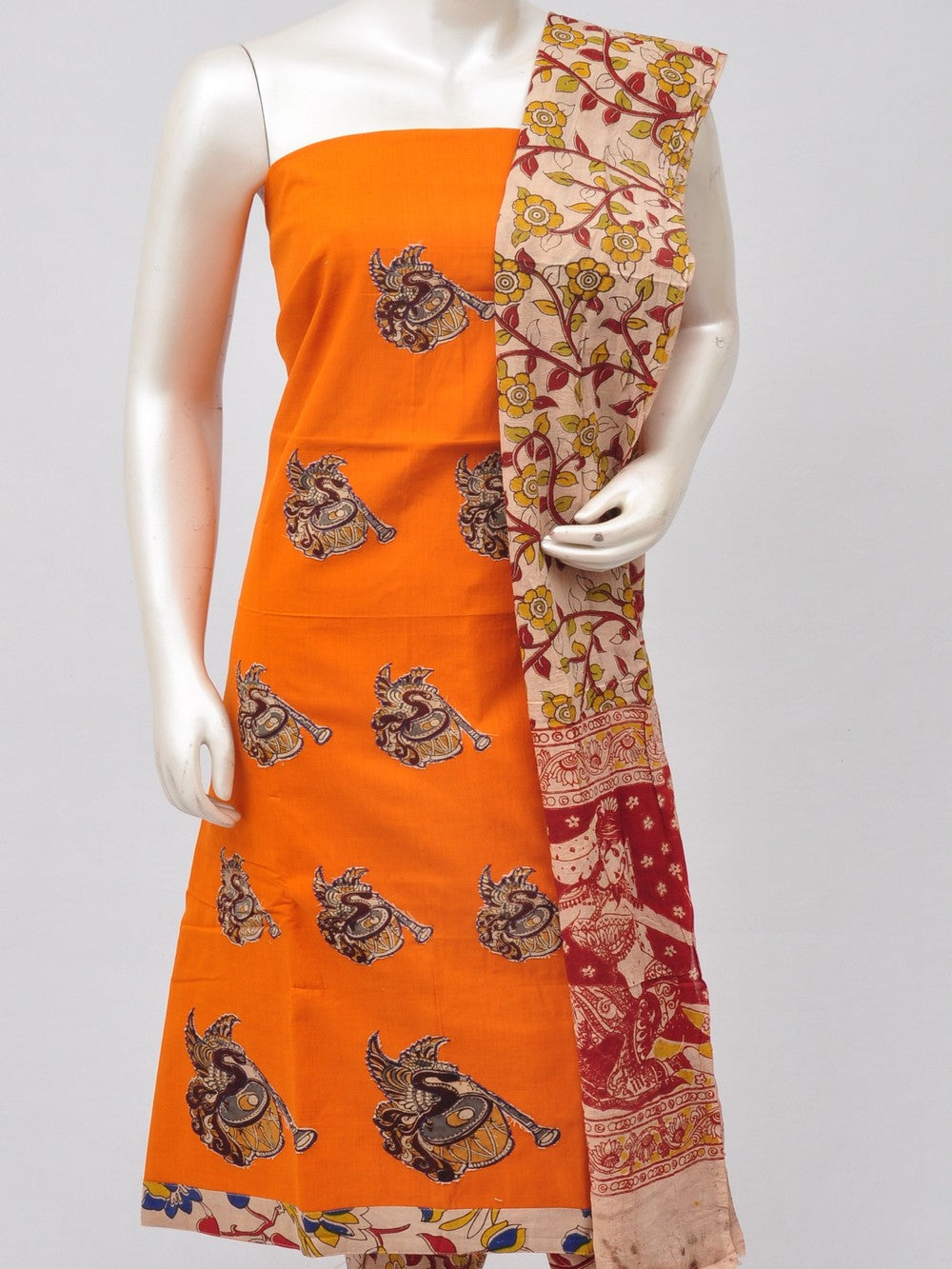 Ladies Dress Material Doll Drop Kalamkari  [D70526093]