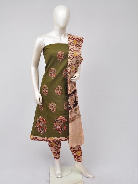 Ladies Dress Material Doll Drop Kalamkari  [D70526094]
