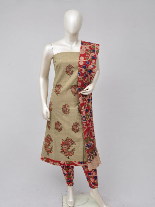 Ladies Dress Material Doll Drop Kalamkari  [D70526099] - DressesForWomen.IN