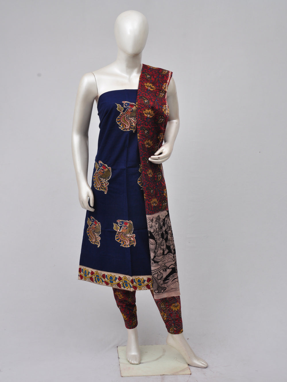 Ladies Dress Material Doll Drop Kalamkari  [D70315000]
