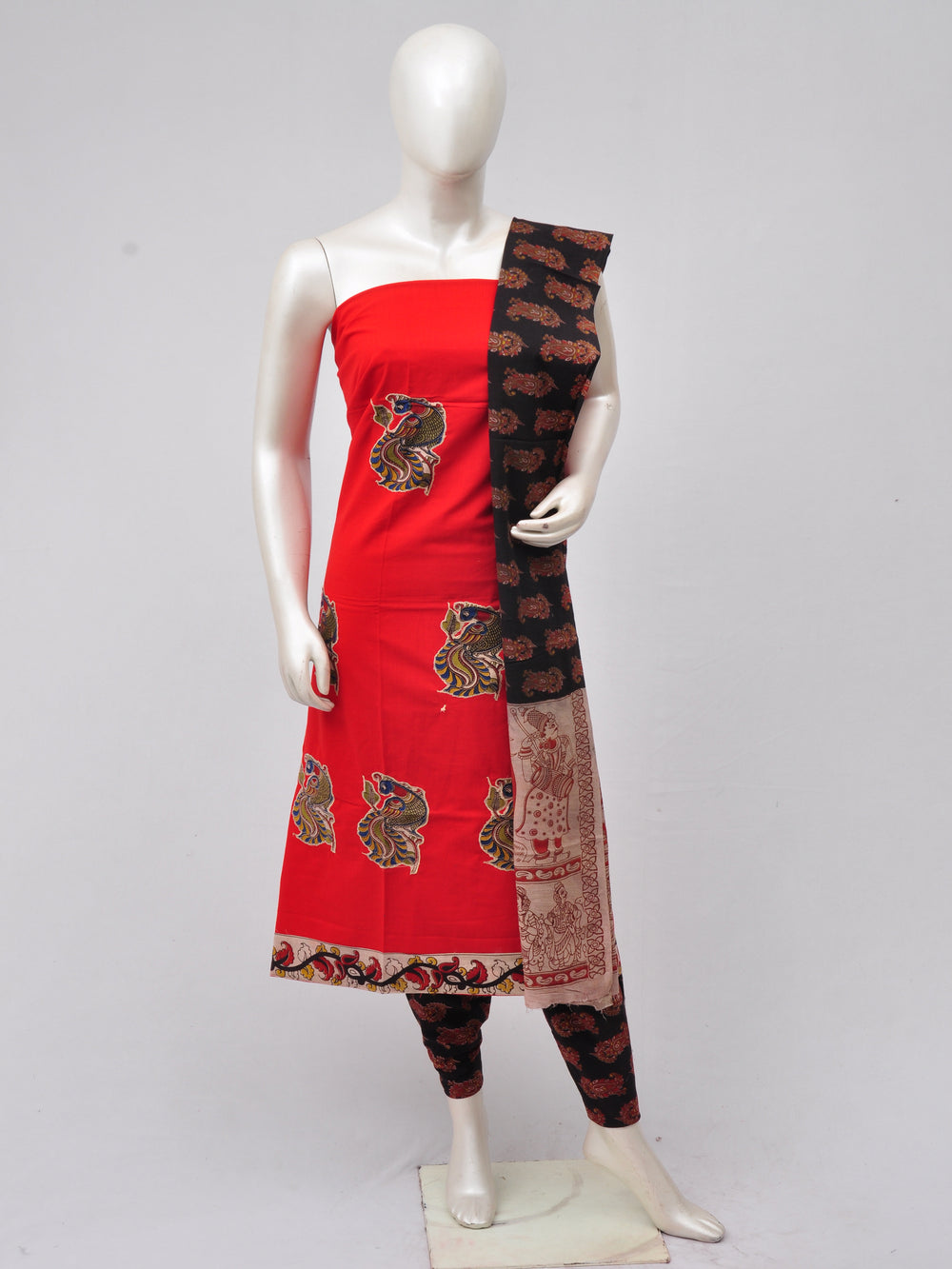 Ladies Dress Material Doll Drop Kalamkari  [D70315001]