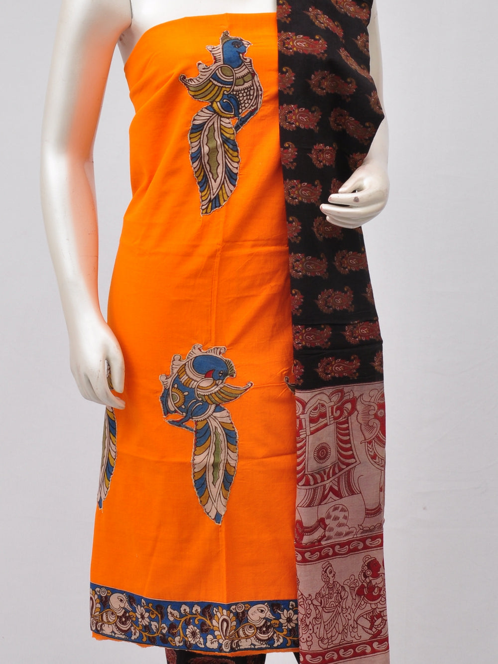 Ladies Dress Material Doll Drop Kalamkari  [D70315003]