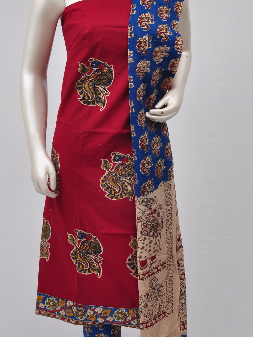 Ladies Dress Material Doll Drop Kalamkari  [D70315004]