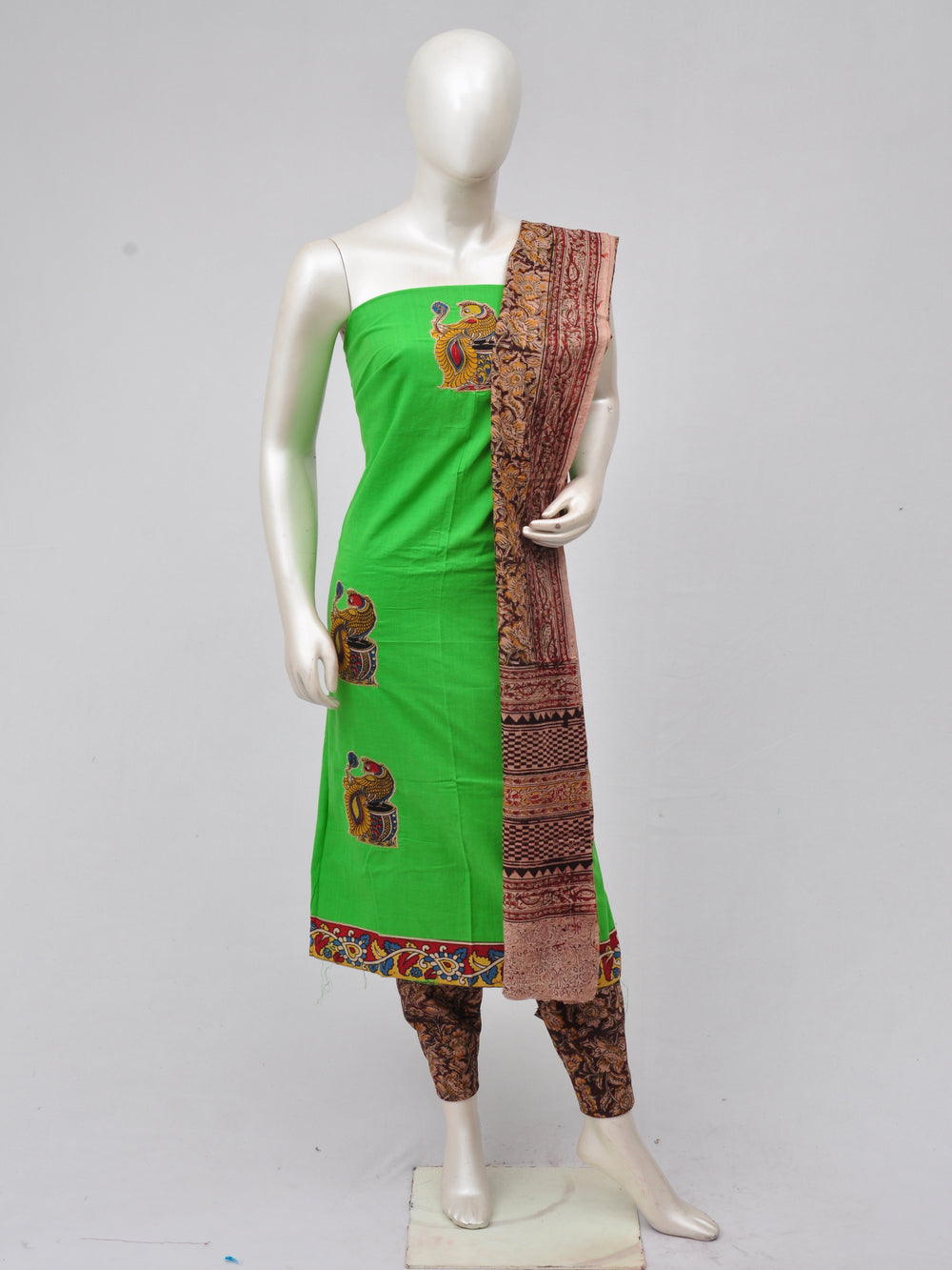 Ladies Dress Material Doll Drop Kalamkari  [D70315013]