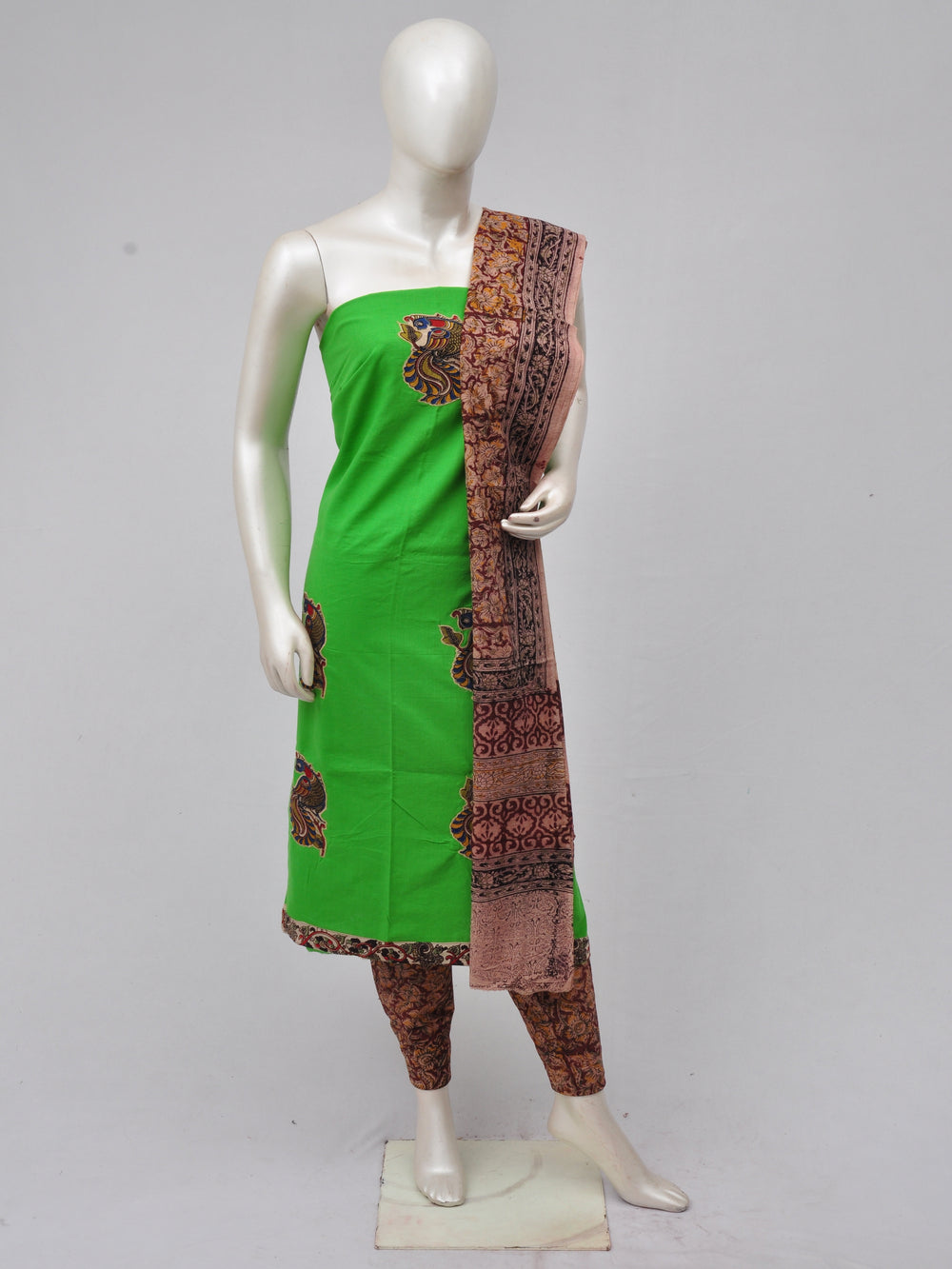 Ladies Dress Material Doll Drop Kalamkari  [D70315014]