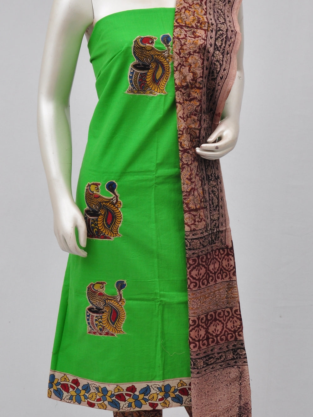 Ladies Dress Material Doll Drop Kalamkari  [D70315016]