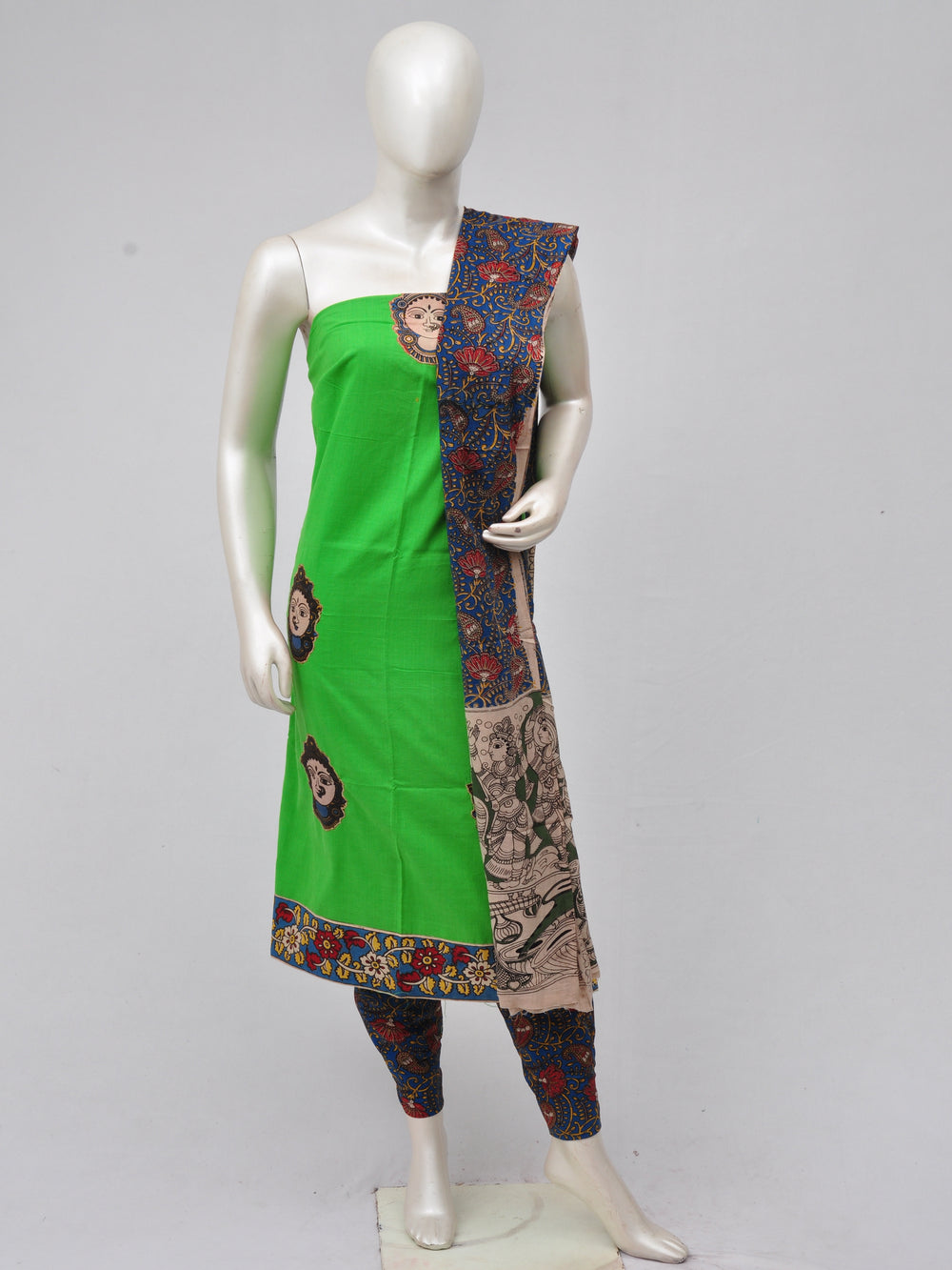 Ladies Dress Material Doll Drop Kalamkari  [D70315023]