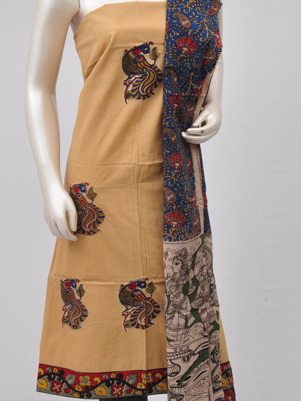 Ladies Dress Material Doll Drop Kalamkari  [D70315025]