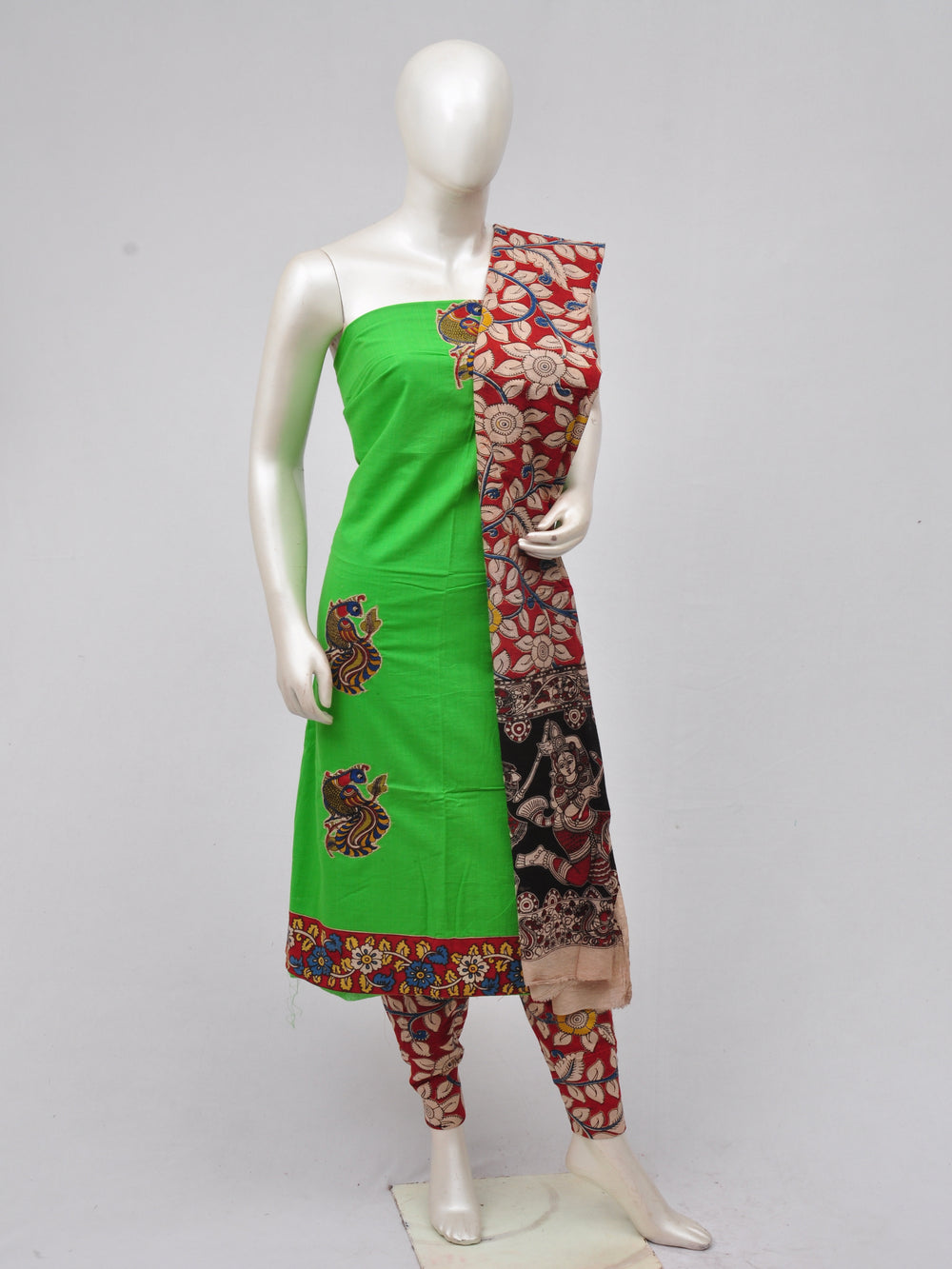 Ladies Dress Material Doll Drop Kalamkari  [D70315030]