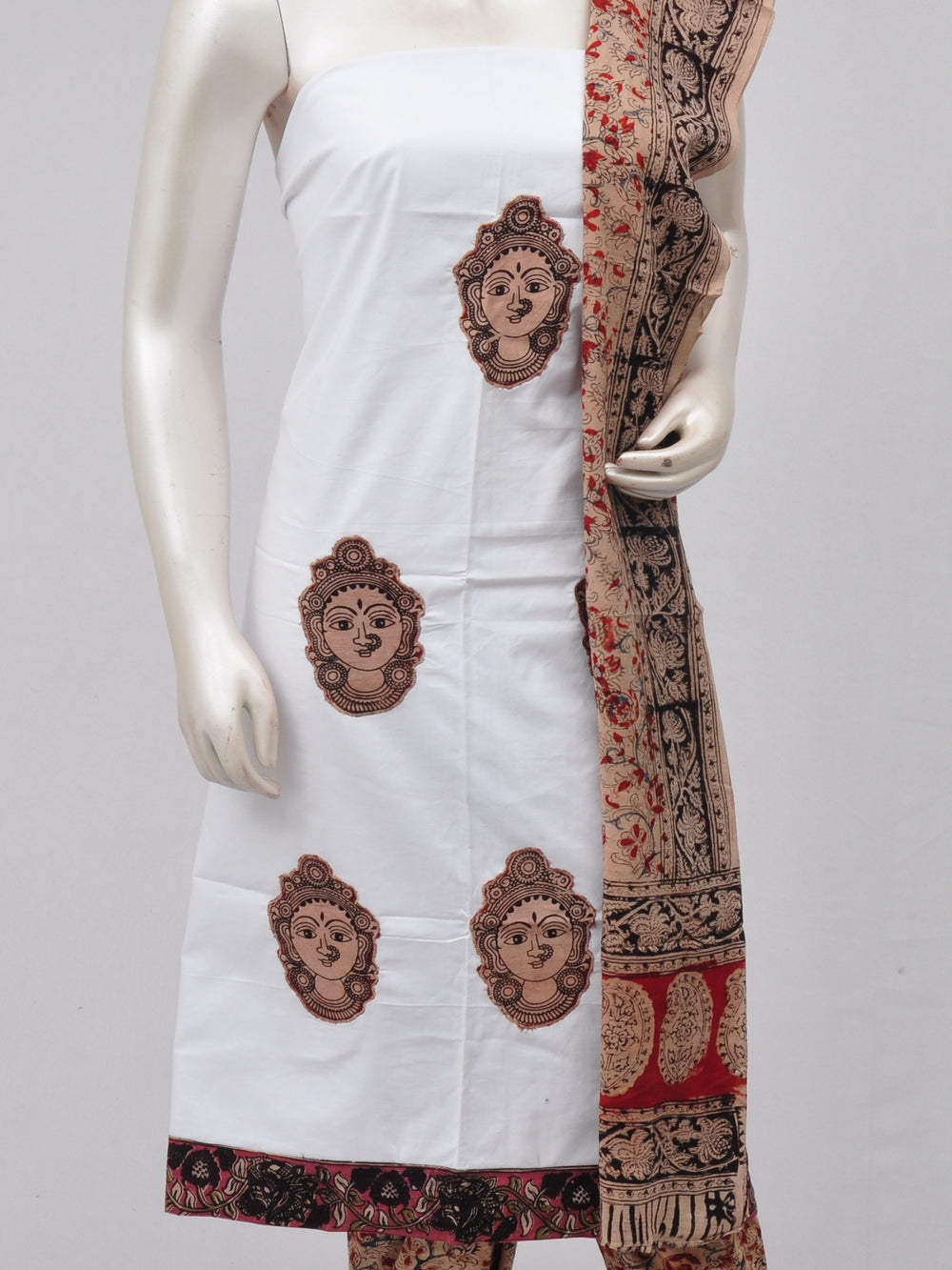 Ladies Dress Material Doll Drop Kalamkari  [D70315043] - DressesForWomen.IN