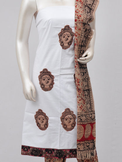 Ladies Dress Material Doll Drop Kalamkari  [D70315043] - DressesForWomen.IN
