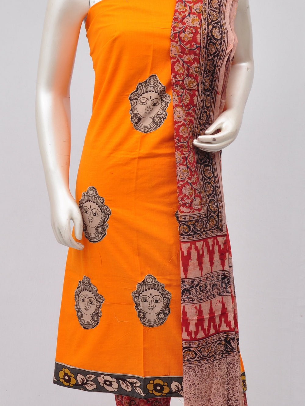 Ladies Dress Material Doll Drop Kalamkari  [D70315045]