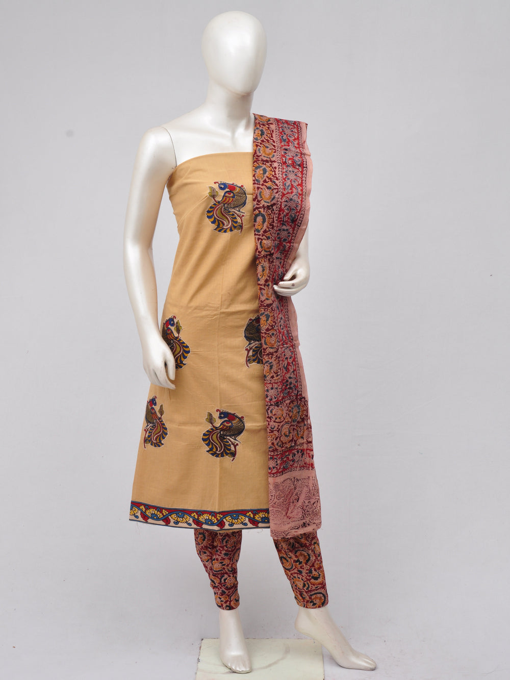 Ladies Dress Material Doll Drop Kalamkari  [D70315046]