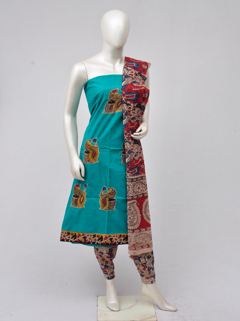 Ladies Dress Material Doll Drop Kalamkari   [D70315056]