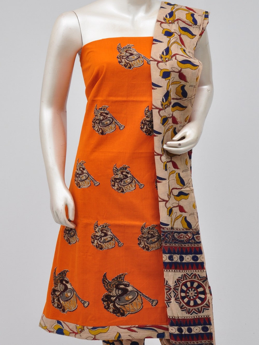 Ladies Dress Material Doll Drop Kalamkari   [D70704031]