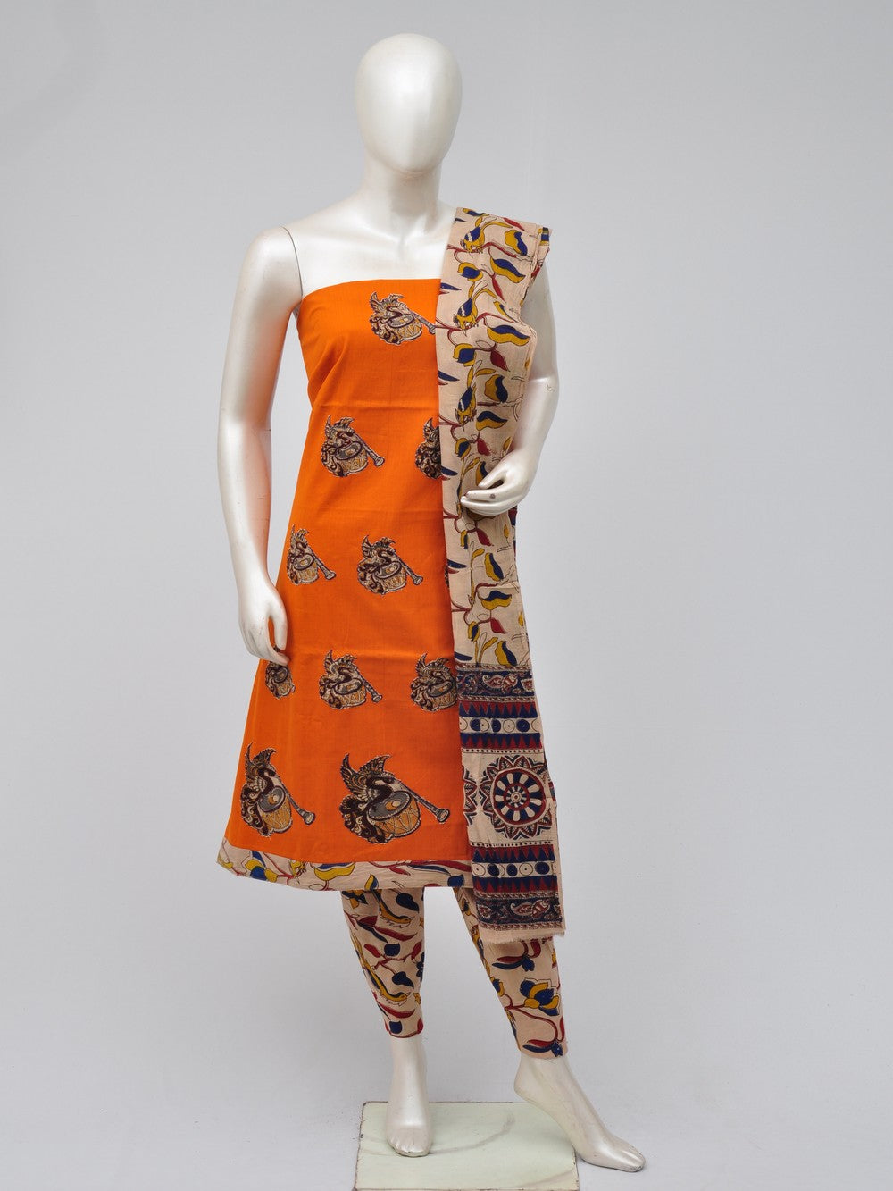 Ladies Dress Material Doll Drop Kalamkari   [D70704031]