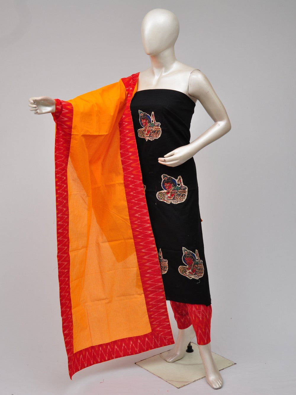 Ladies Dress Material Doll Drop Kalamkari   [D70906009]