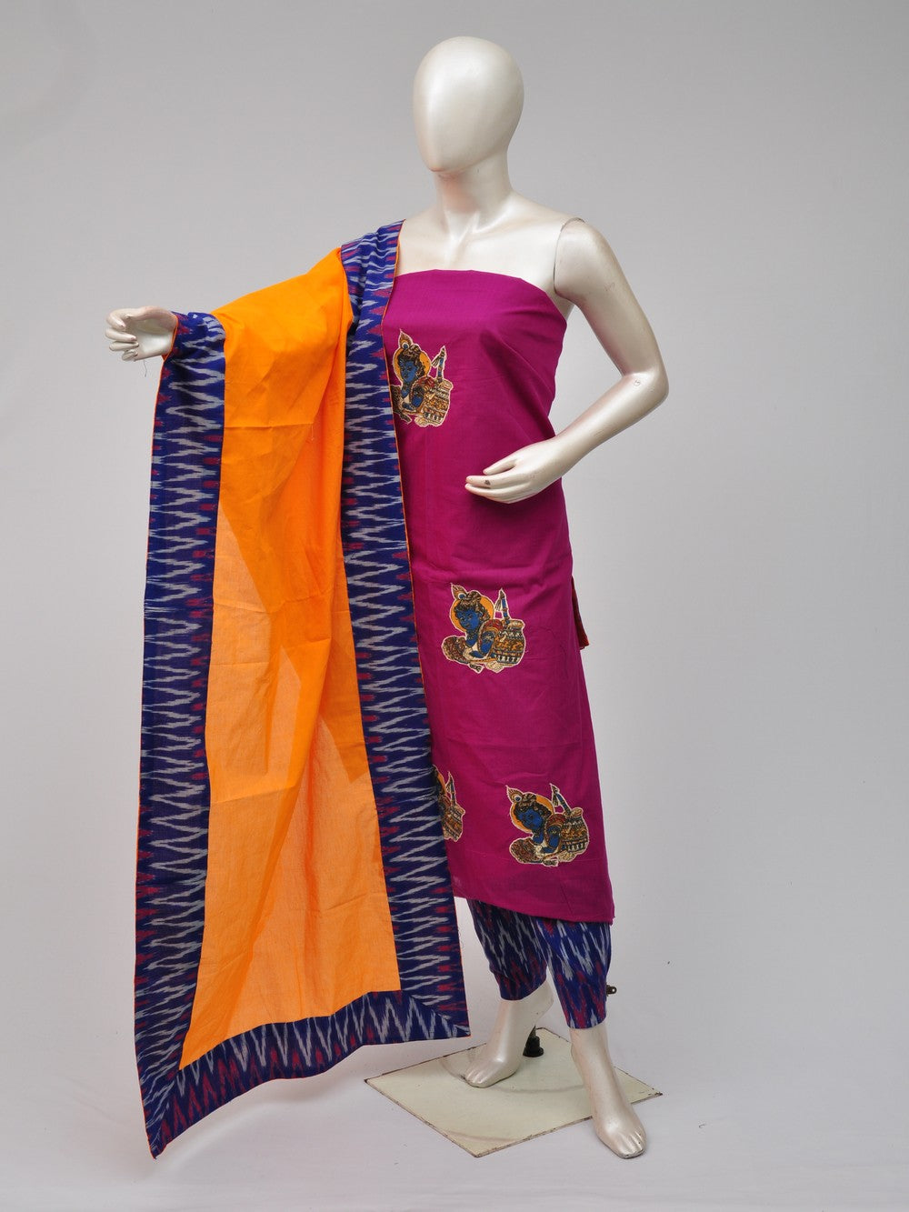 Ladies Dress Material Doll Drop Kalamkari   [D70906012]
