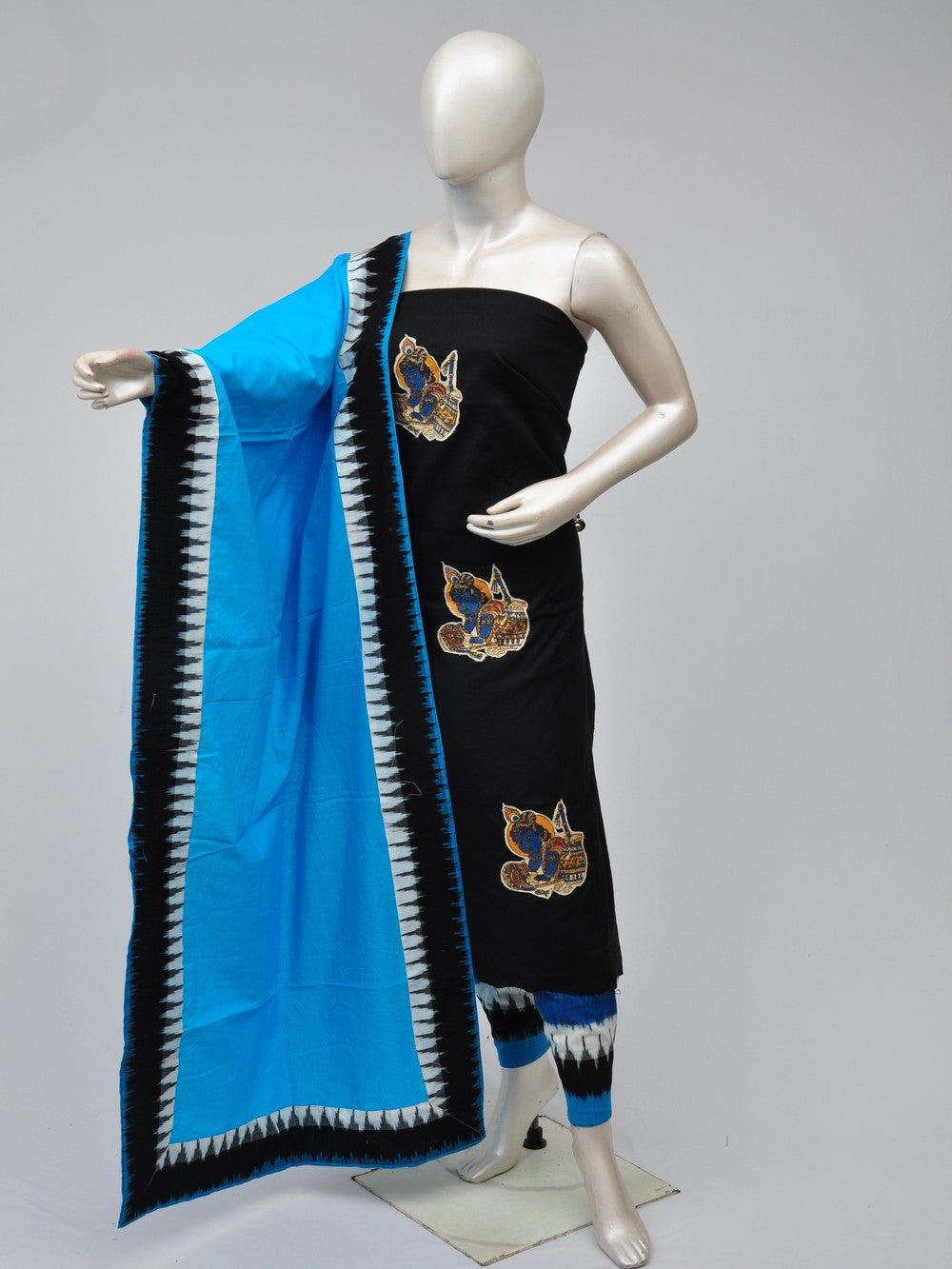 Ladies Dress Material Doll Drop Kalamkari   [D70906016]