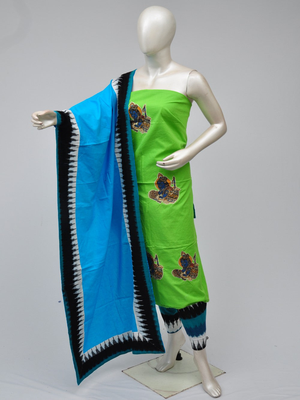 Ladies Dress Material Doll Drop Kalamkari   [D70906017]