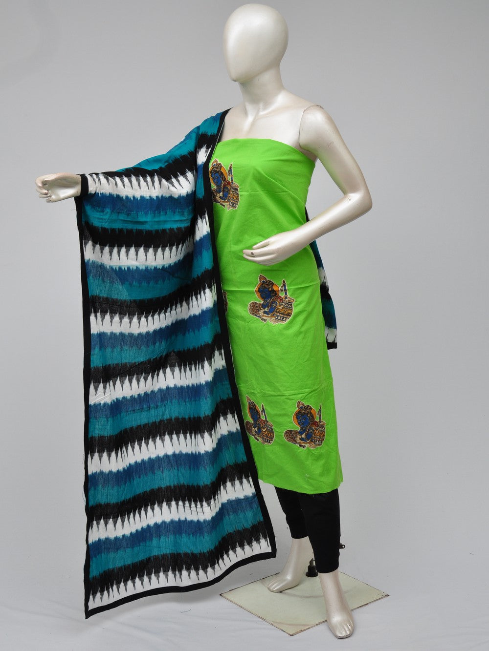 Ladies Dress Material Doll Drop Kalamkari   [D70906018]