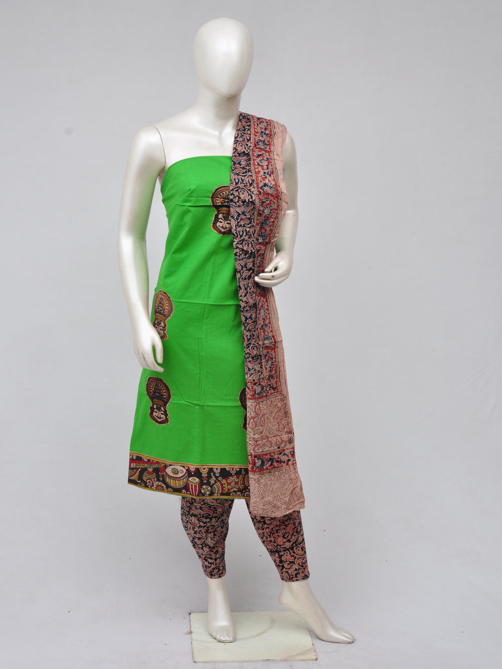 Ladies Dress Material Doll Drop Kalamkari [D70326017]