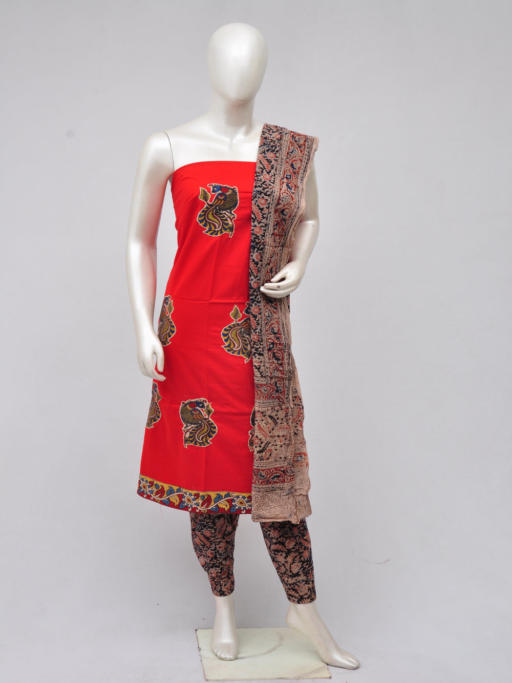 Ladies Dress Material Doll Drop Kalamkari [D70326030]