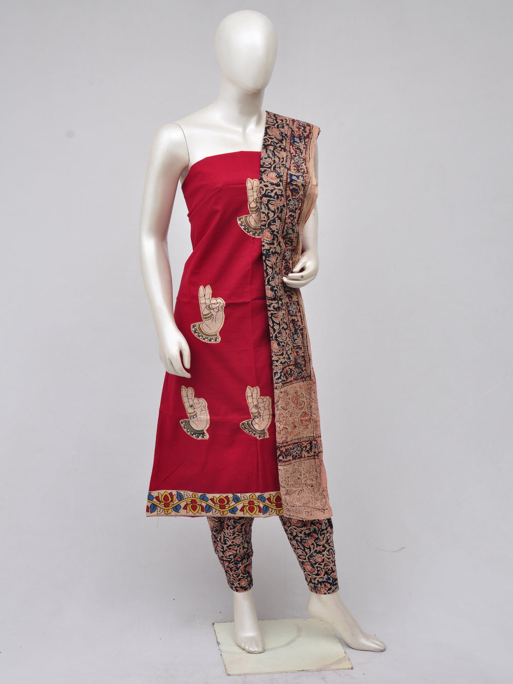 Ladies Dress Material Doll Drop Kalamkari [D70326032]