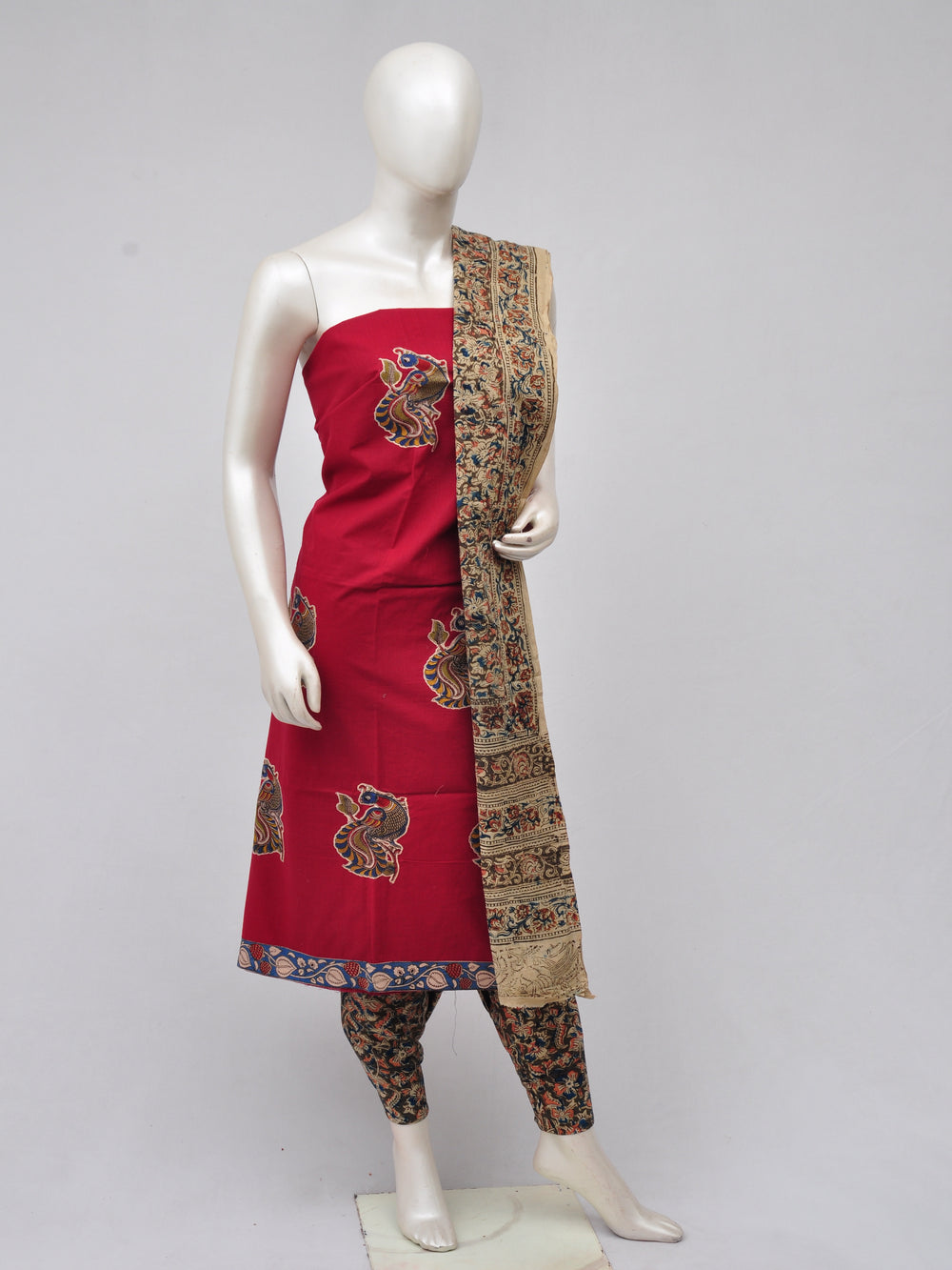 Ladies Dress Material Doll Drop Kalamkari [D70326033]