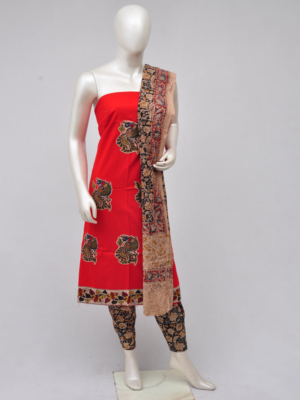 Ladies Dress Material Doll Drop Kalamkari [D70326034]