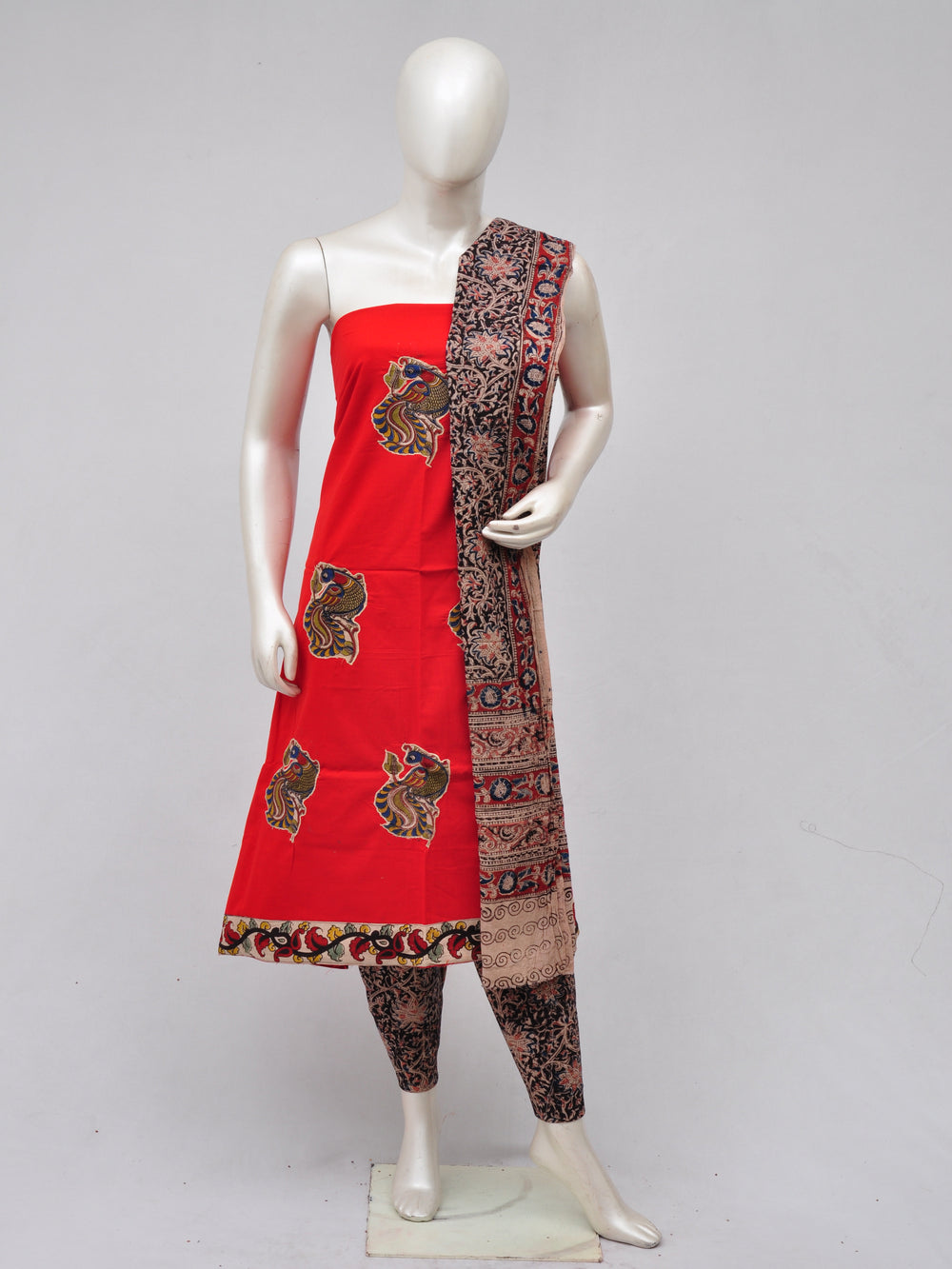 Ladies Dress Material Doll Drop Kalamkari [D70327066]