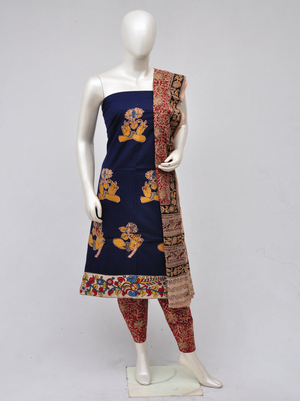 Ladies Dress Material Doll Drop Kalamkari [D70327076]