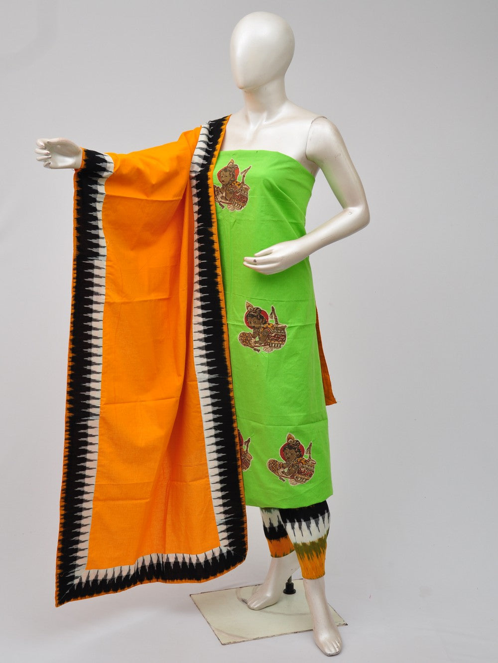 Ladies Dress Material Doll Drop Kalamkari   [D70912049] - DressesForWomen.IN