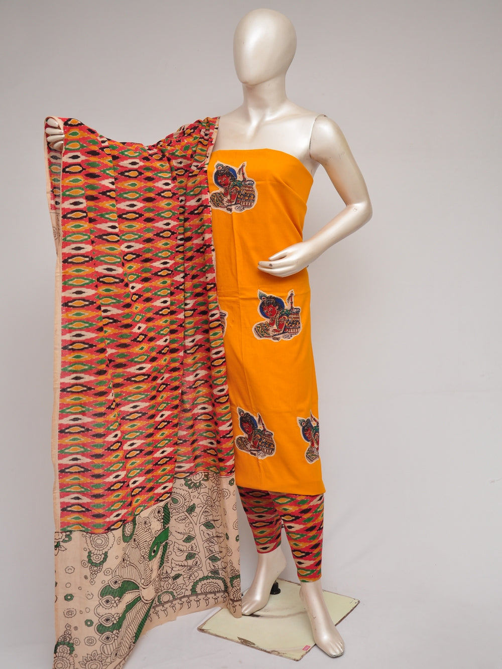 Ladies Dress Material Doll Drop Kalamkari    [D80901031]