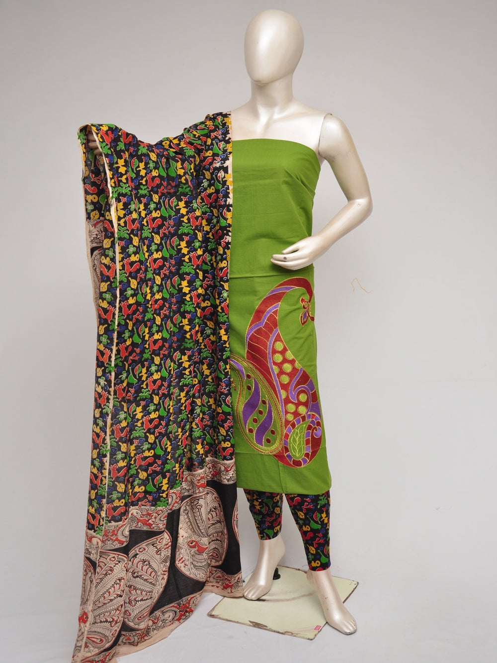 Ladies Dress Material Doll Drop Kalamkari    [D80901036]