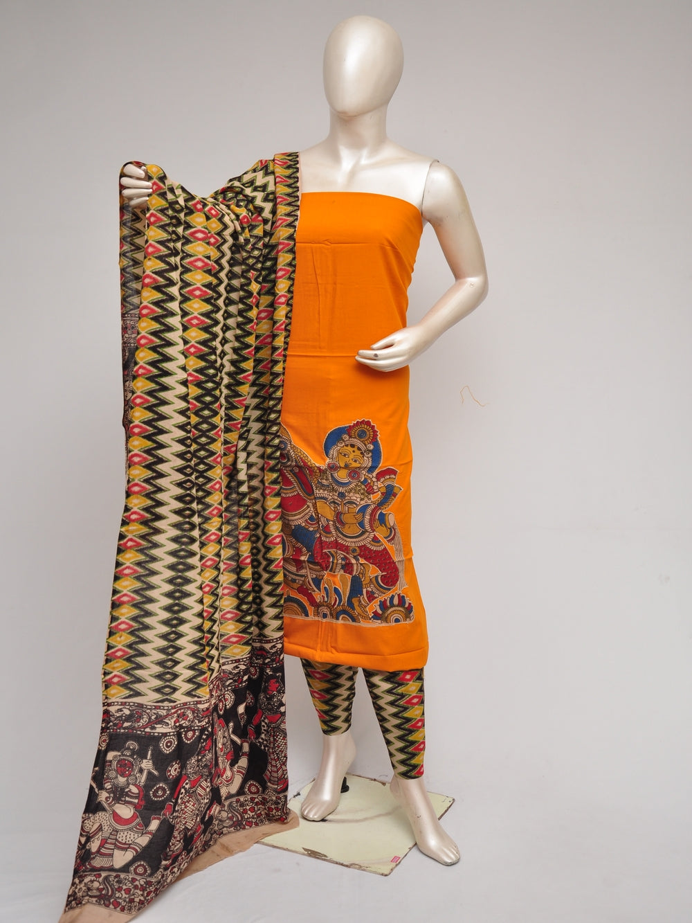 Ladies Dress Material Doll Drop Kalamkari    [D80901037]