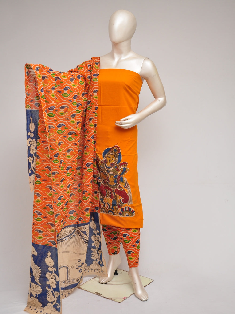 Ladies Dress Material Doll Drop Kalamkari    [D80901053]