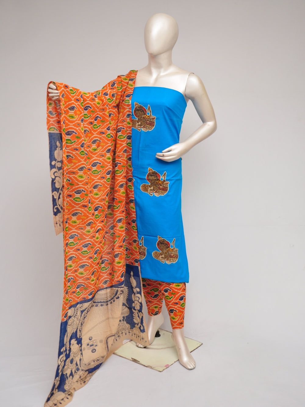 Ladies Dress Material Doll Drop Kalamkari    [D80901054]