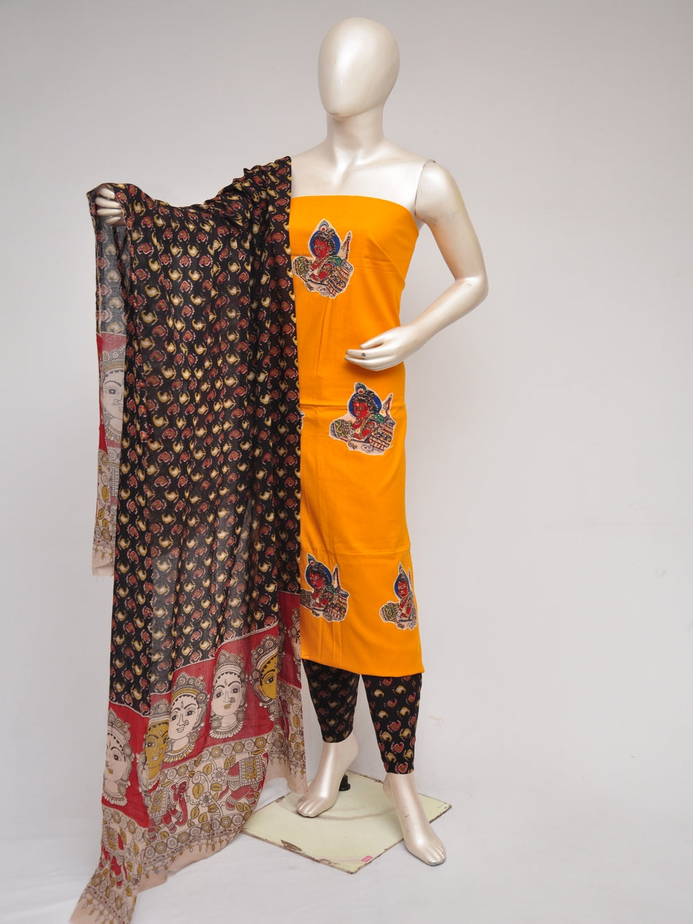 Ladies Dress Material Doll Drop Kalamkari    [D80901060]