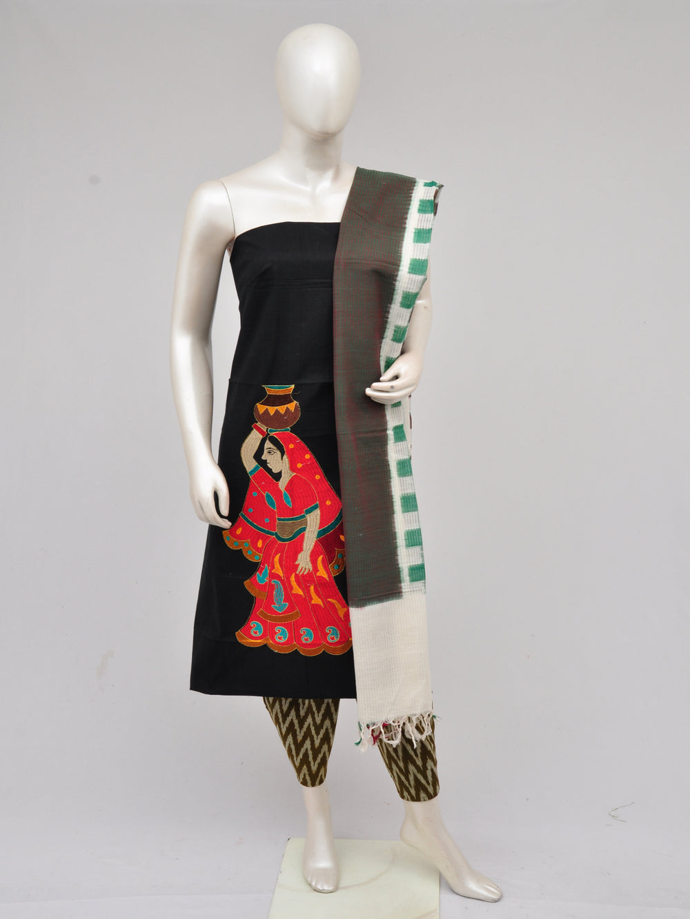 Pochampally Ikkat Doll Drop Dress Material [D61023046]