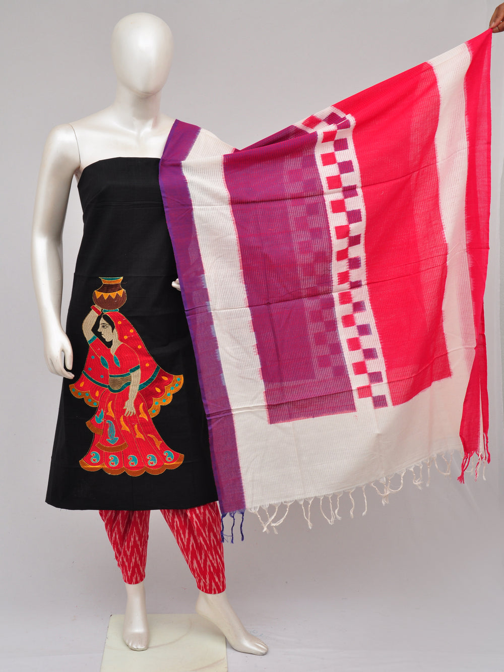 Pochampally Ikkat Doll Drop Dress Material [D61023048]