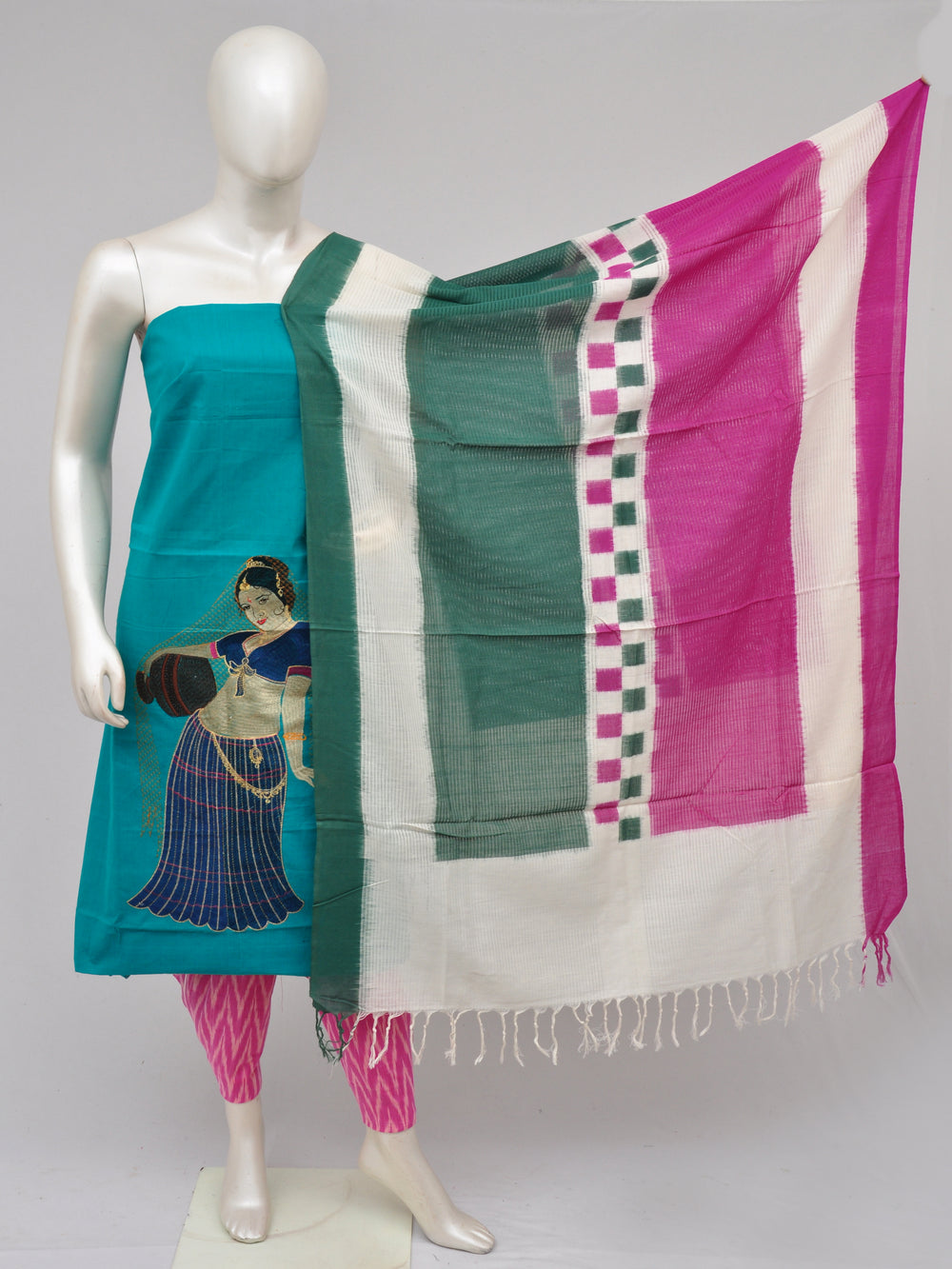 Pochampally Ikkat Doll Drop Dress Material [D61023050]