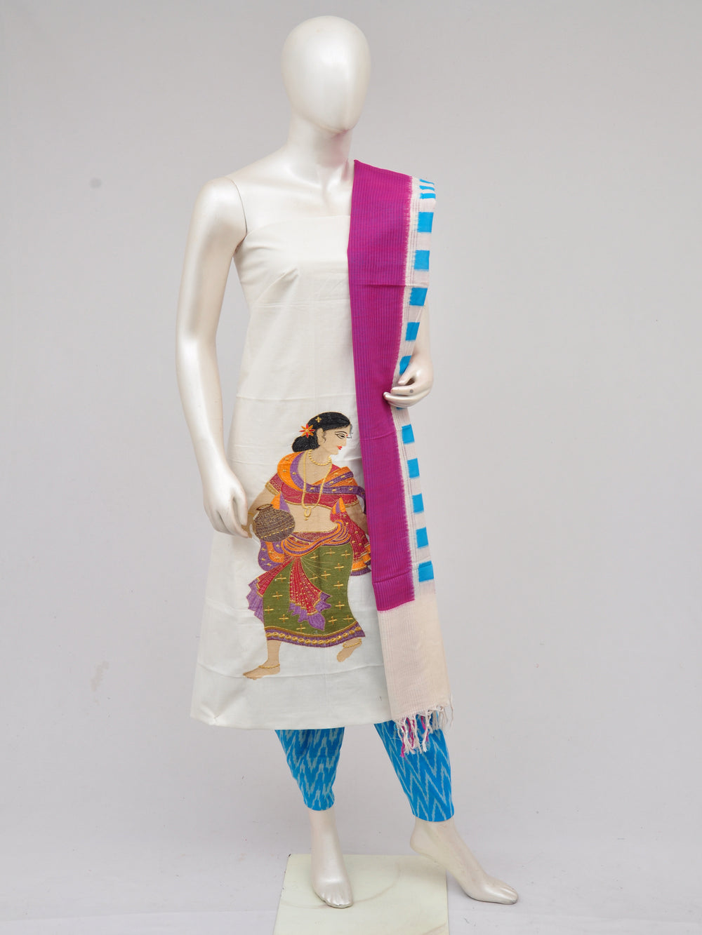 Pochampally Ikkat Doll Drop Dress Material [D61023051]