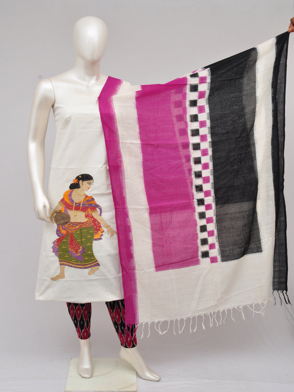 Pochampally Ikkat Doll Drop Dress Material [D61023052]