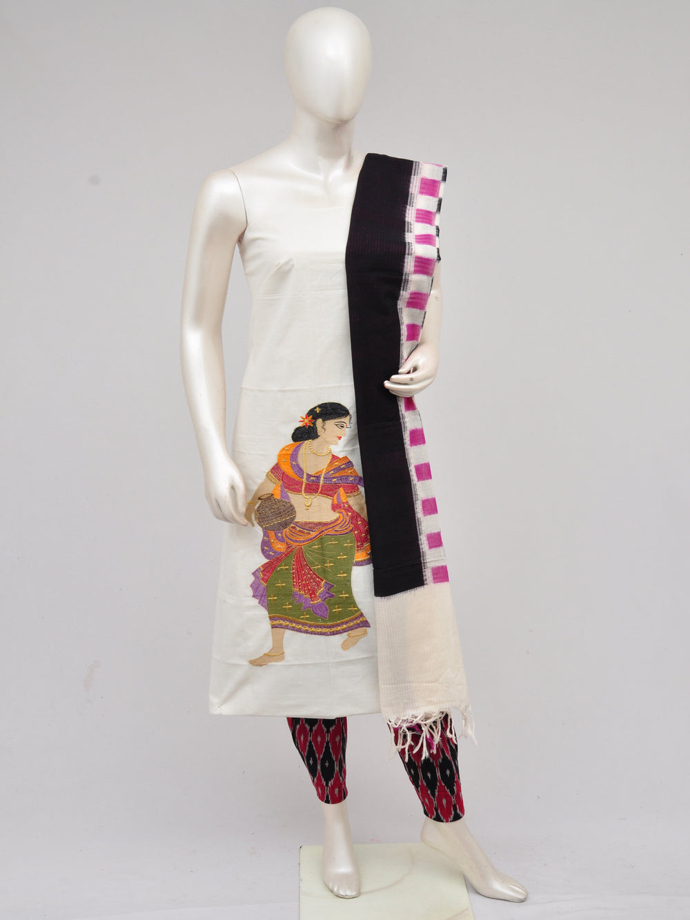Pochampally Ikkat Doll Drop Dress Material [D61023052]
