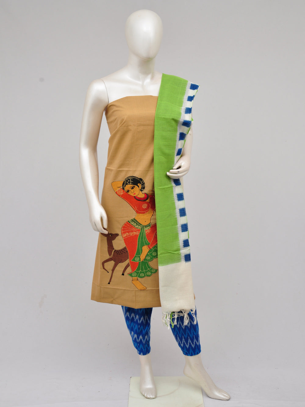 Pochampally Ikkat Doll Drop Dress Material [D61023056]