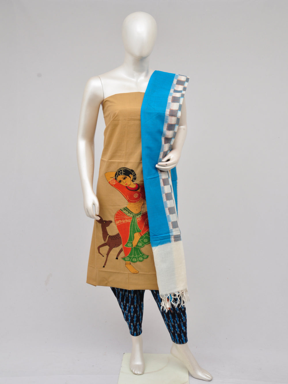 Pochampally Ikkat Doll Drop Dress Material [D61023057]
