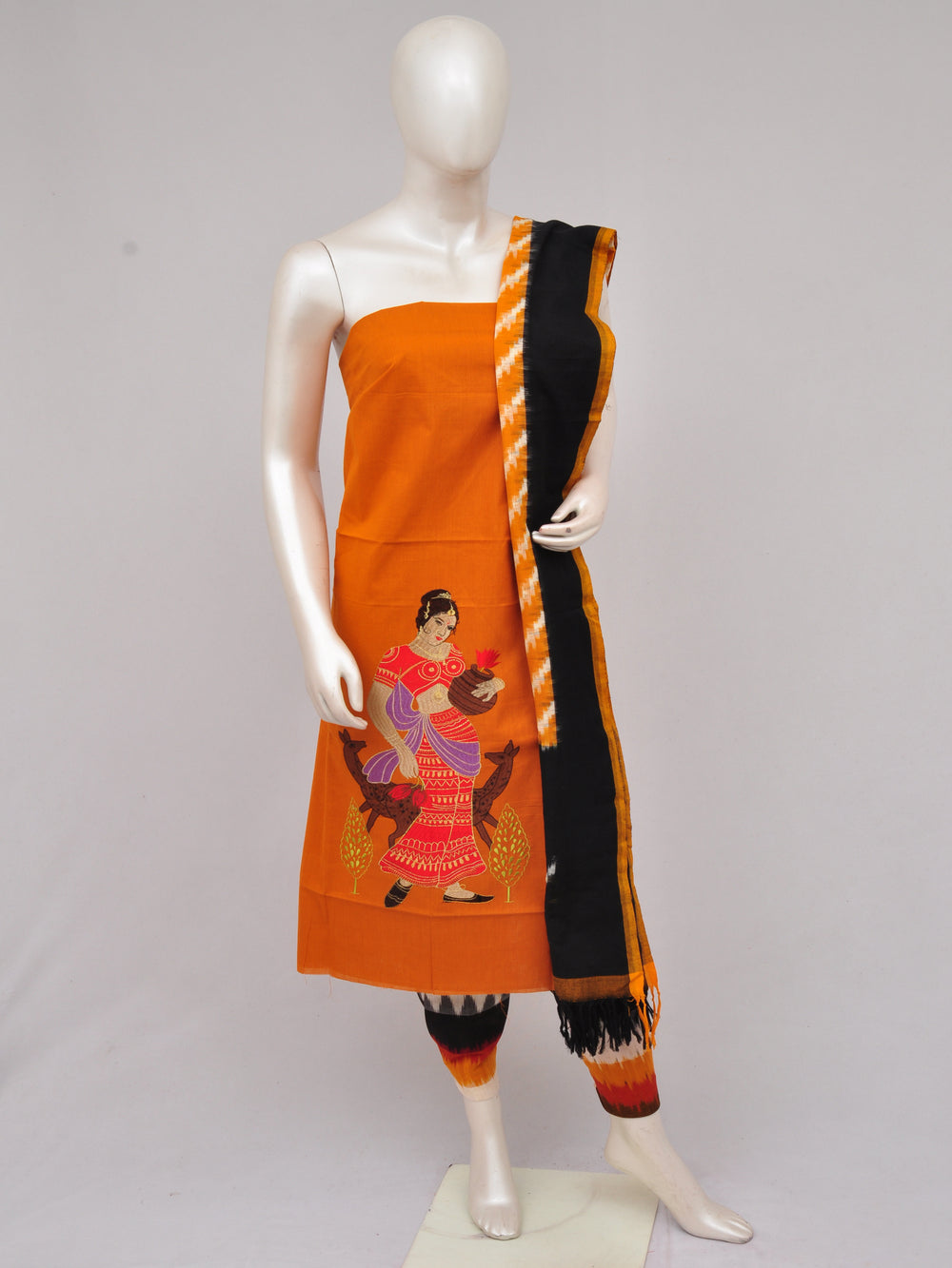 Pochampally Ikkat Doll Drop Dress Material [D61210010]