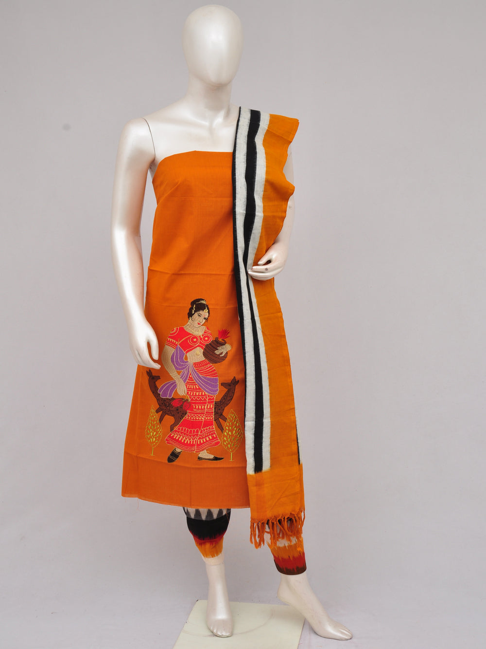 Pochampally Ikkat Doll Drop Dress Material [D61210011]